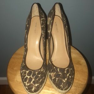 Nine West Cheetah Print Pumps Size 11